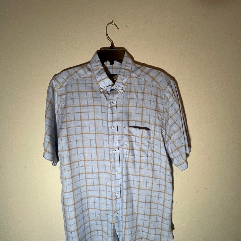 Onward Reserve Classic Light Blue Plaid Men's Shirt